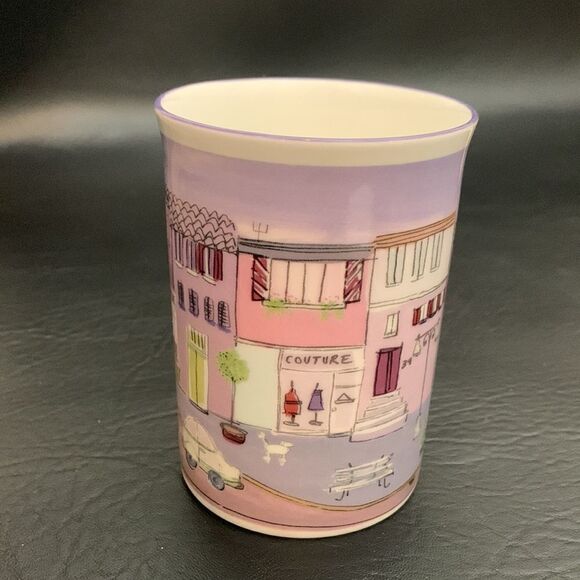 Rose Of England Bone China 10 Ounce 4 Inches Tall Original Design Couture Bistro - Picture 3 of 5